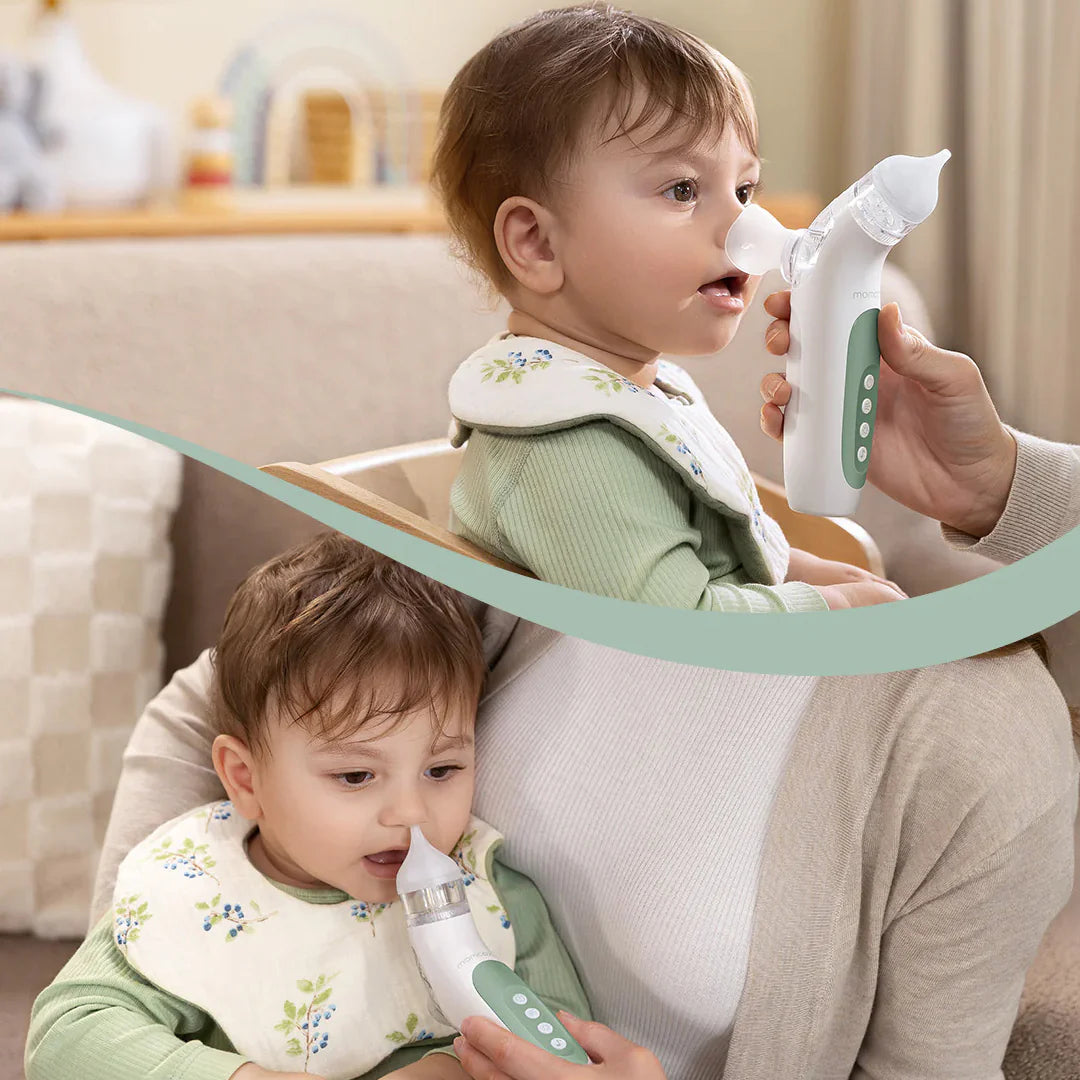 Aspirador Nasal Eléctrico con Pulverizador y Succión Momcozy