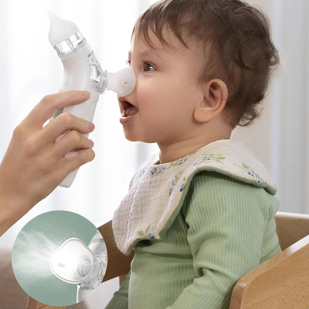 Aspirador Nasal Eléctrico con Pulverizador y Succión Momcozy