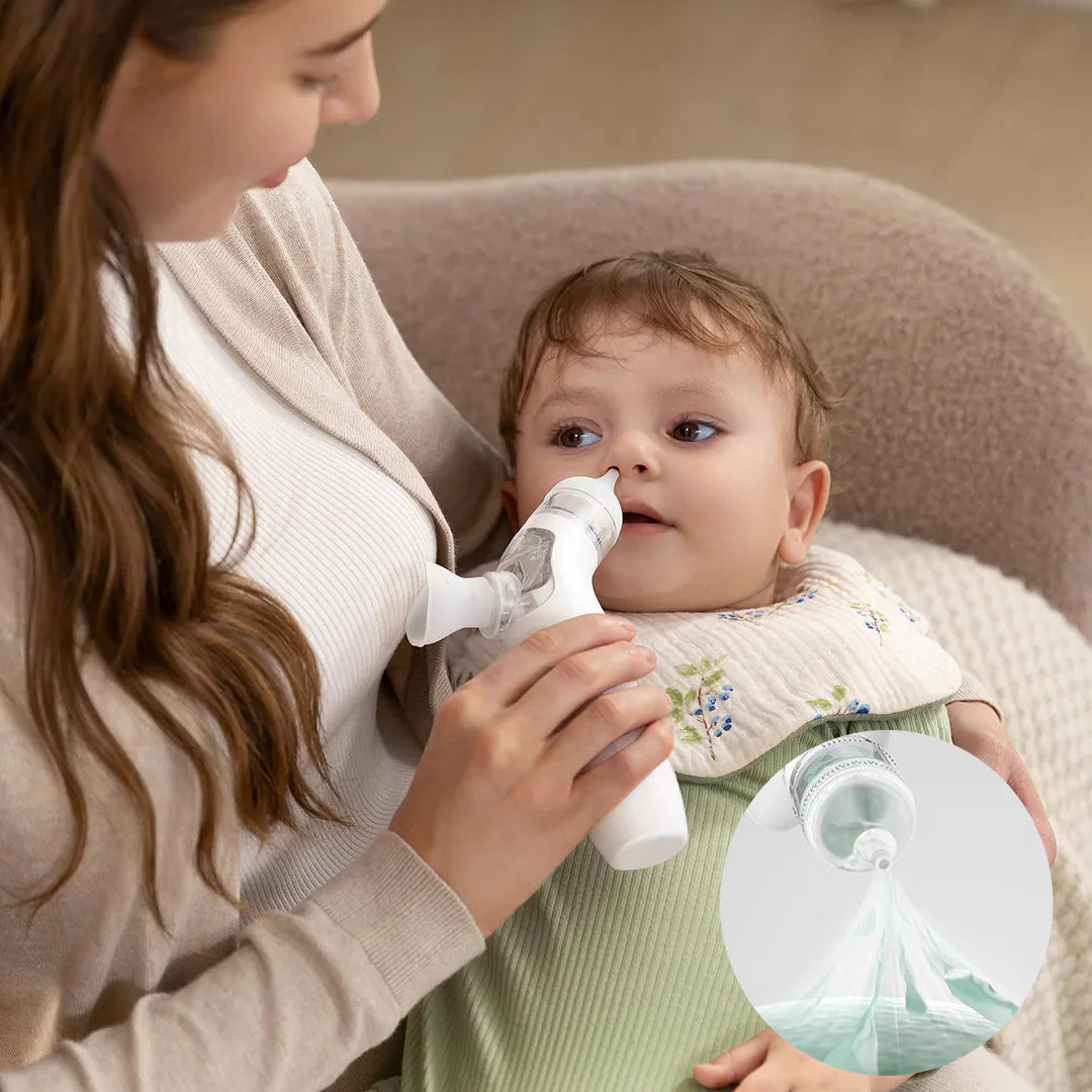 Aspirador Nasal Eléctrico con Pulverizador y Succión Momcozy
