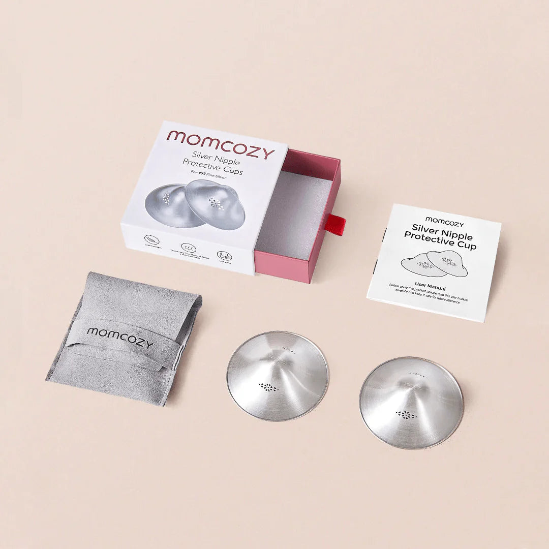 Copas de Lactancia de Plata 999 Momcozy