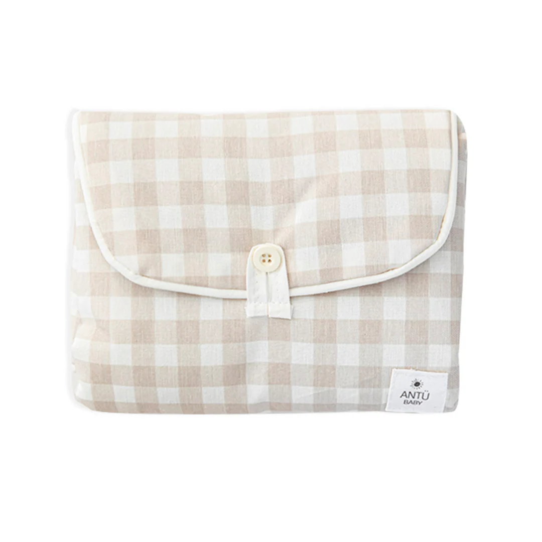 Mudador Cuadritos Beige Antu Baby