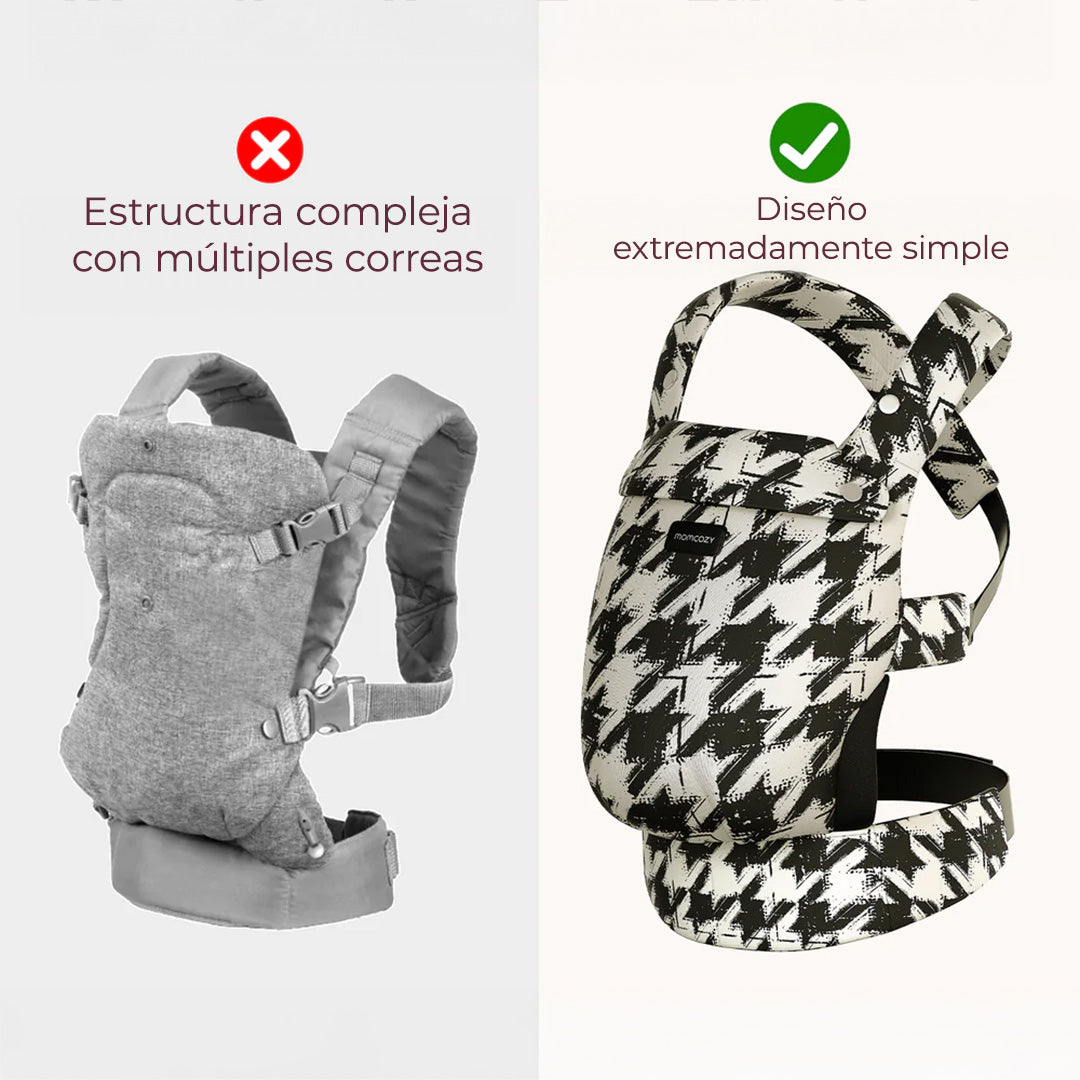 Portabebé 3 en 1 Houndstooth Momcozy