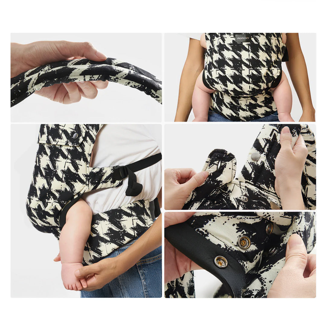 Portabebé 3 en 1 Houndstooth Momcozy