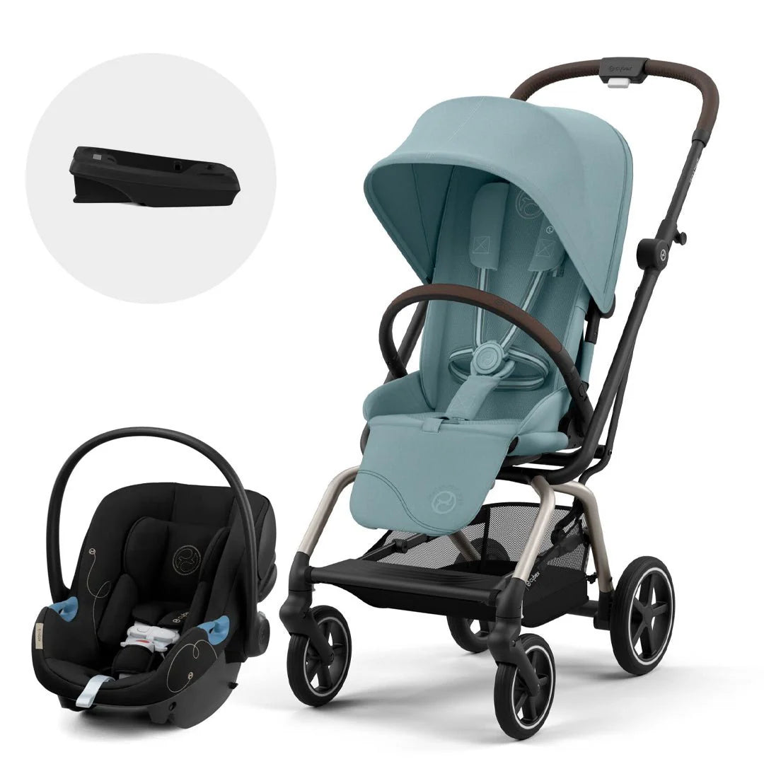 Travel System Eezy S Twist Plus + Aton G + Base G Stormy Blue OPH Cybe