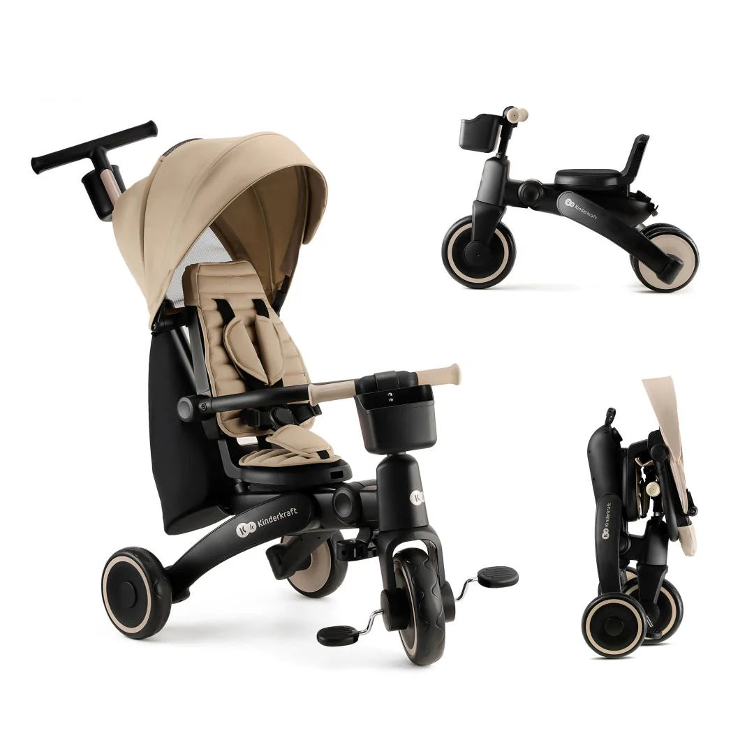 Triciclo Multifuncional JAZZ 6 en 1 Beige KinderKraft