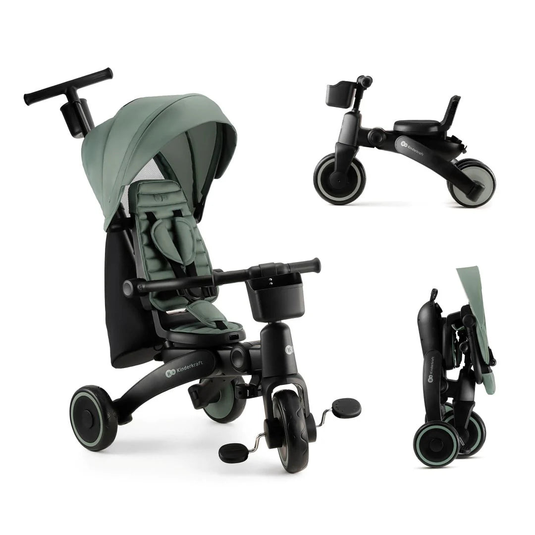 Triciclo Multifuncional JAZZ 6 en 1 Green KinderKraft