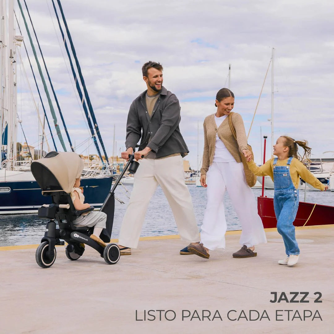 Triciclo Multifuncional JAZZ 6 en 1 Beige KinderKraft