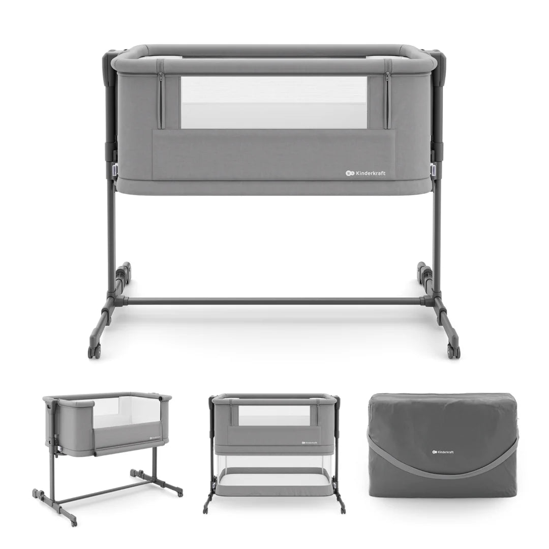 Cuna colecho 3 en 1 NESTE GROW 2 Dark grey KinderKraft
