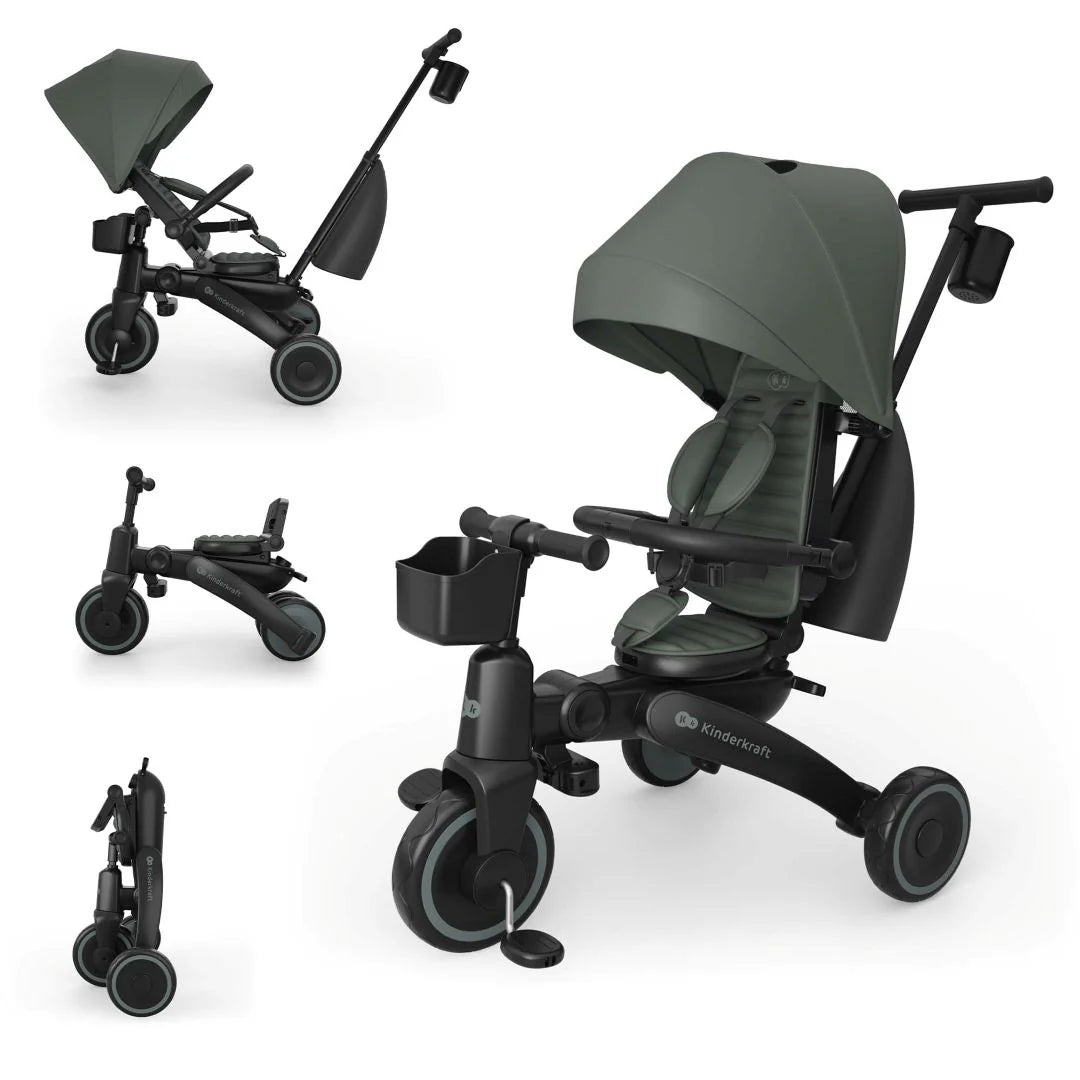 Triciclo evolutivo 6 en 1 Jazz 3 Green KinderKraft