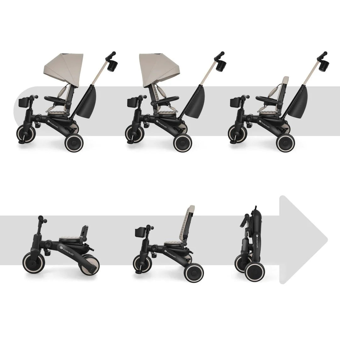 Triciclo evolutivo 6 en 1 Jazz 3 Beige KinderKraft