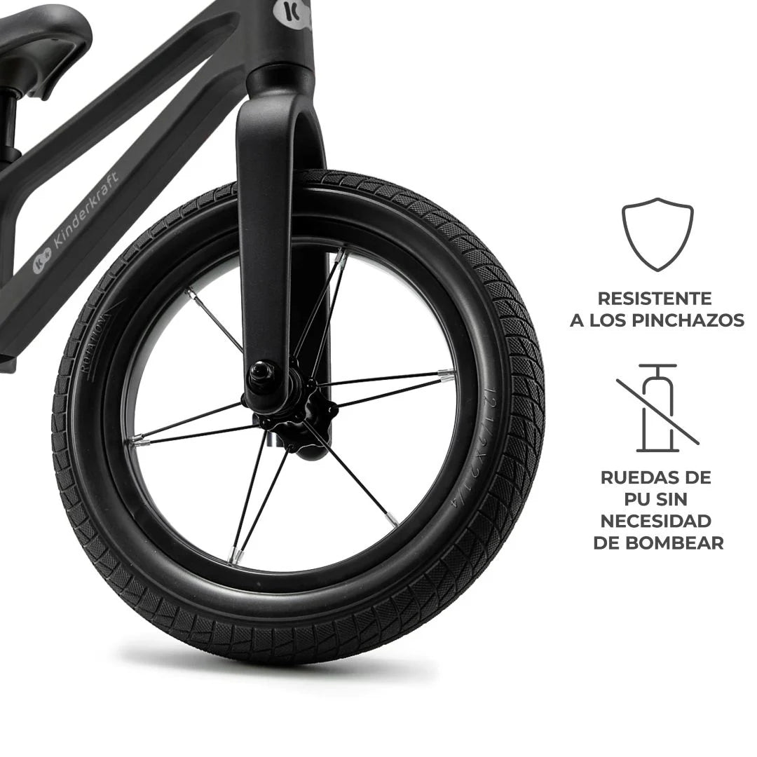 Bicicleta de equilibrio Eter Negro Kinderkraft