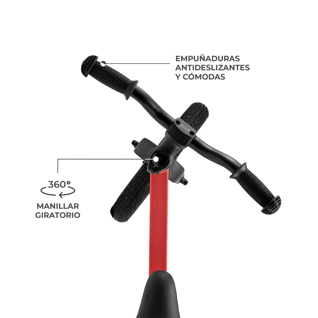 Bicicleta de equilibrio Eter Rojo Kinderkraft
