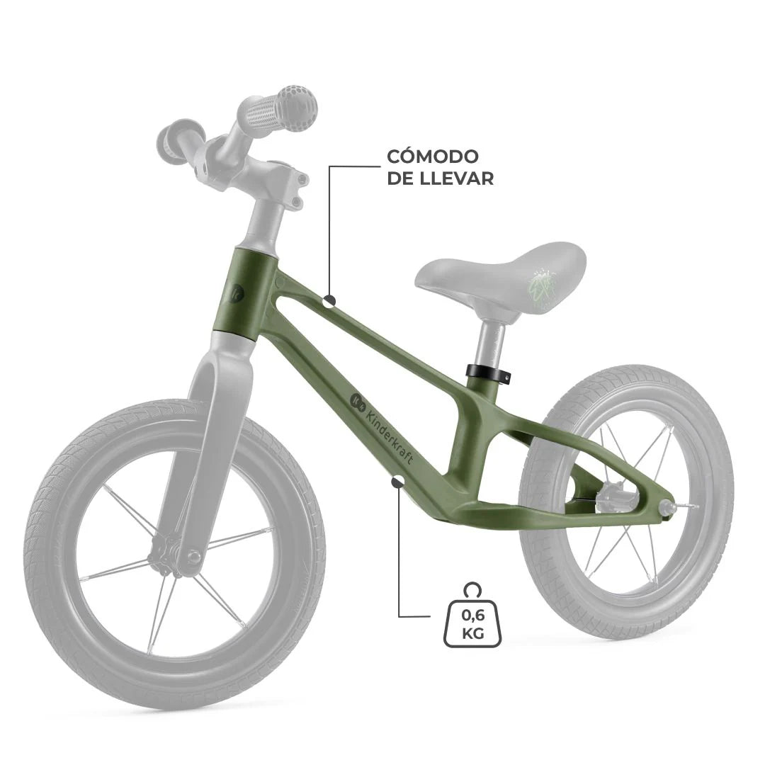 Bicicleta de equilibrio Eter Verde Kinderkraft