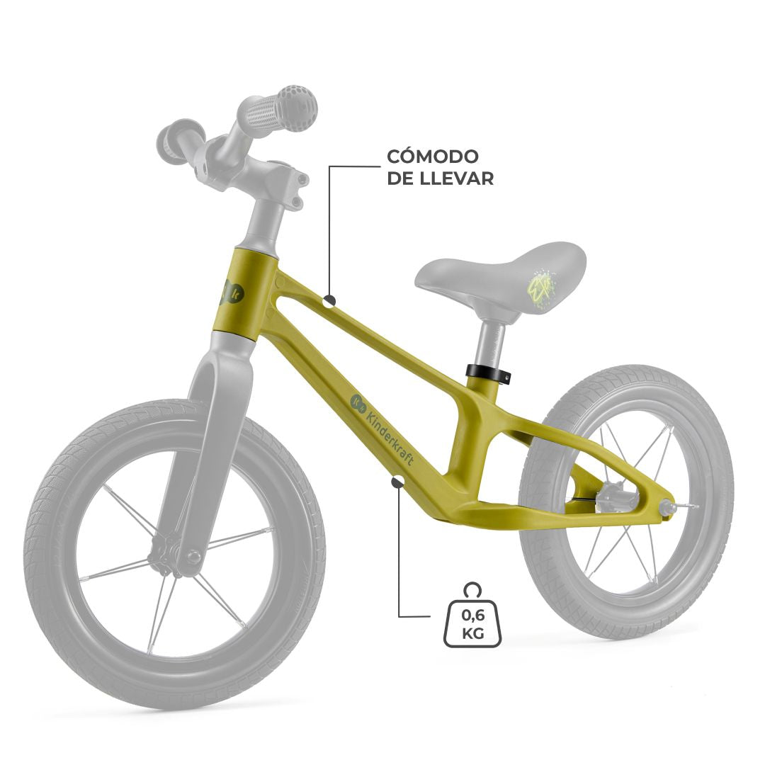 Bicicleta de equilibrio Eter Lime Kinderkraft