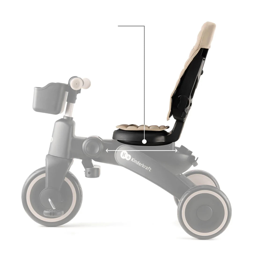 Triciclo Multifuncional JAZZ 6 en 1 Beige KinderKraft