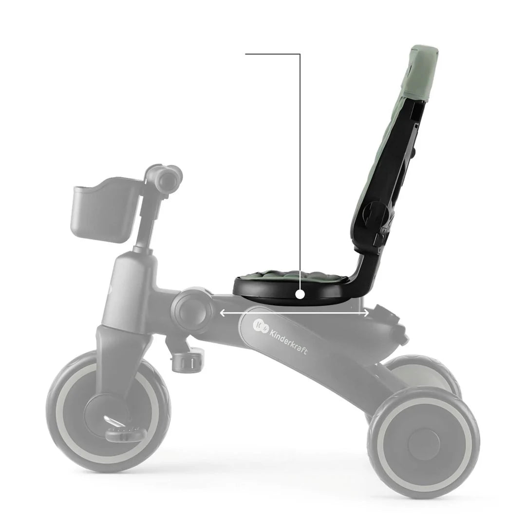 Triciclo Multifuncional JAZZ 6 en 1 Green KinderKraft