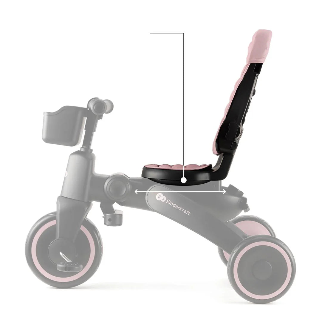 Triciclo Multifuncional JAZZ 6 en 1 Pink KinderKraft