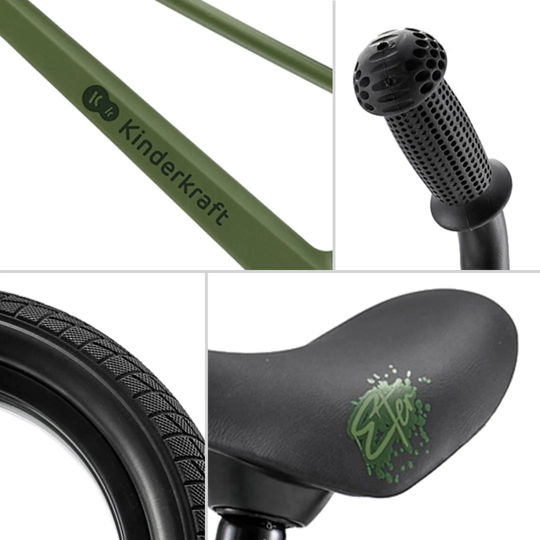 Bicicleta de equilibrio Eter Verde Kinderkraft