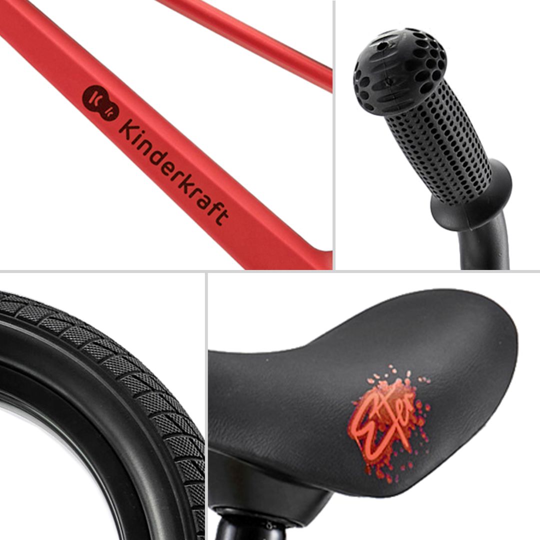 Bicicleta de equilibrio Eter Rojo Kinderkraft