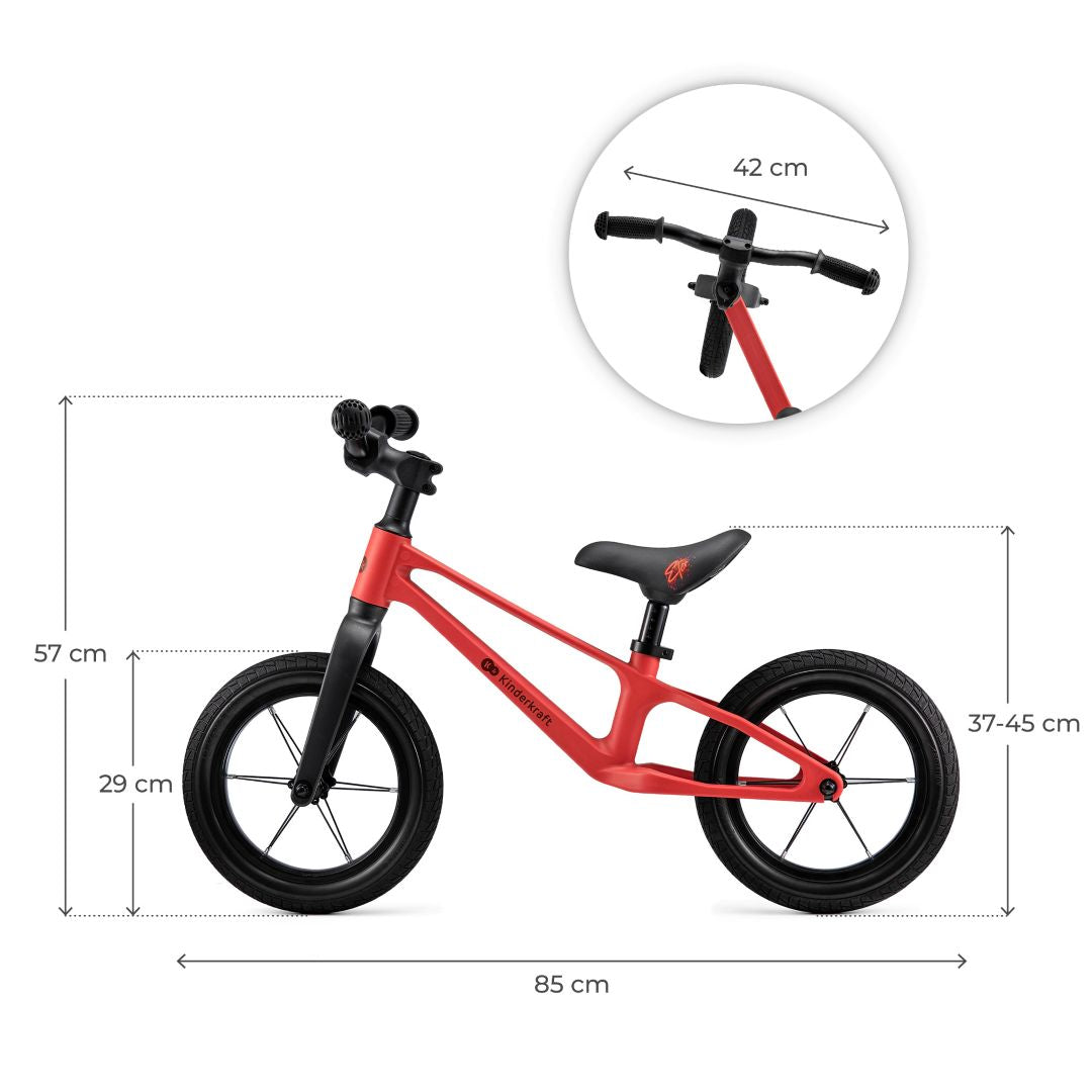 Bicicleta de equilibrio Eter Rojo Kinderkraft