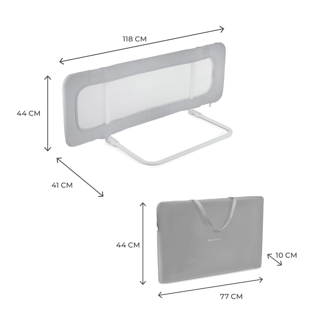 Barrera para cama GUARD & DREAM Light Grey KinderKraft