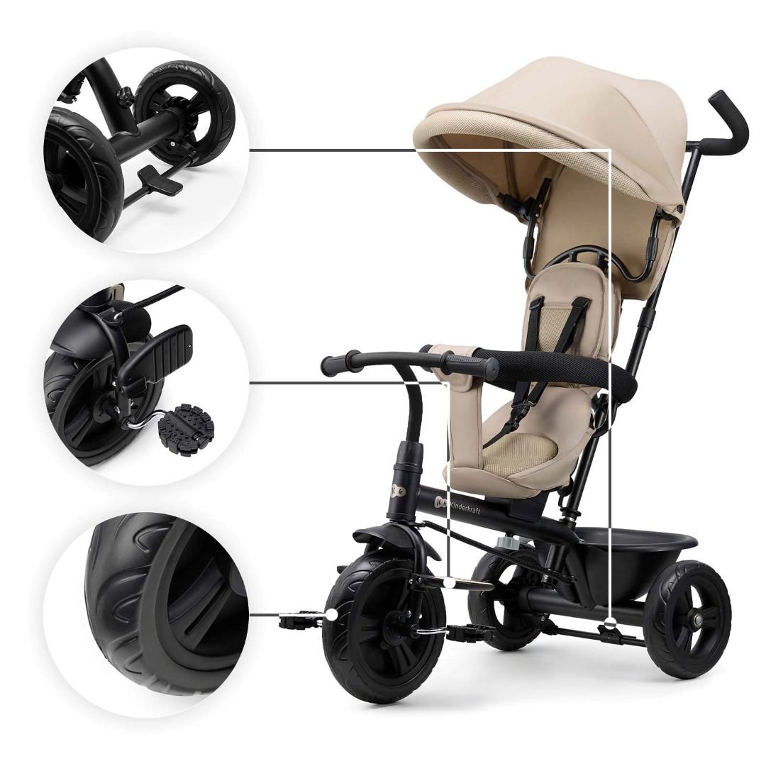 Triciclo 5 en 1 Freeway Beige KinderKraft
