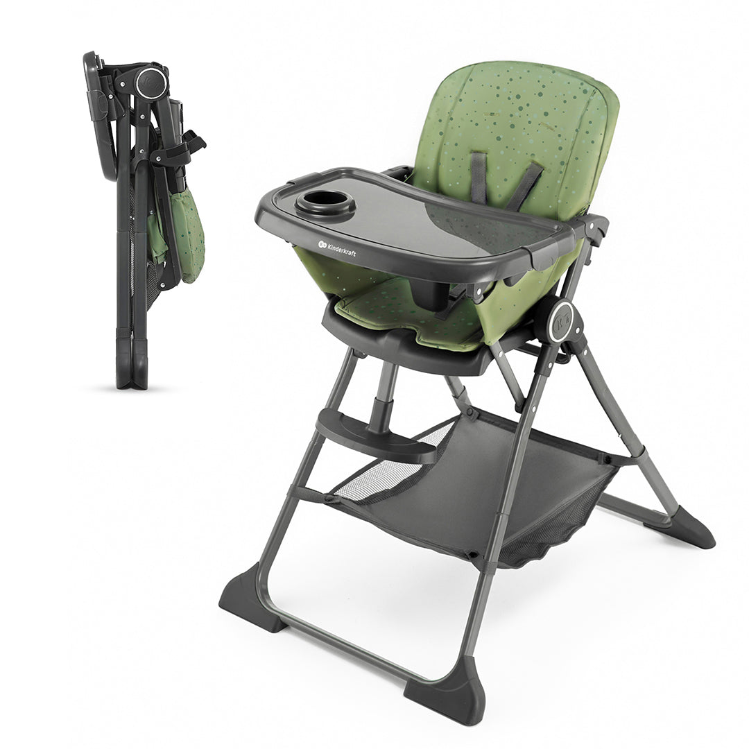 Silla de Comer Plegable Foldee Verde KinderKraft
