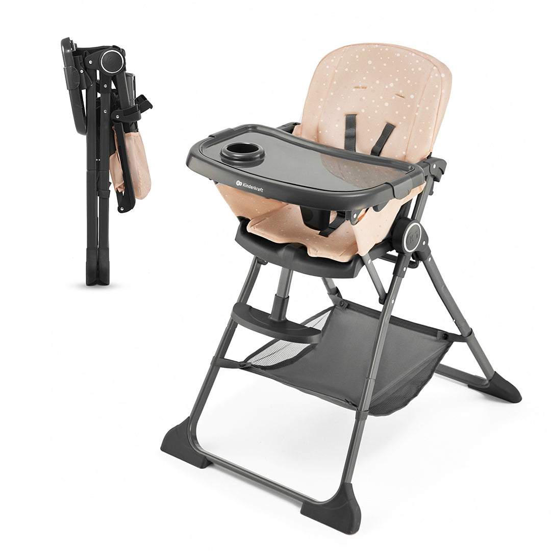 Silla de Comer Plegable Foldee Rosa KinderKraft