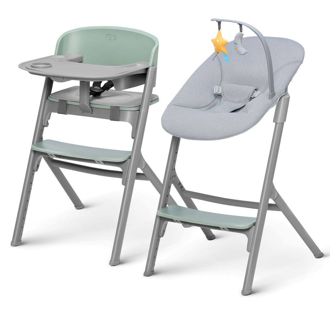 Silla de comer evolutiva LIVY 4 en 1 Olive Green incluye silla mecedora Calmee KinderKraft