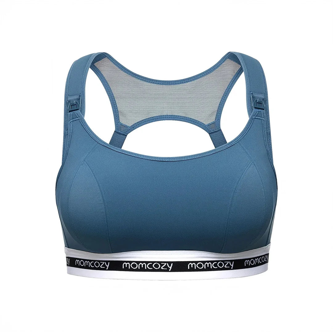 Sostén Deportivo de Lactancia FB011 Blue Momcozy