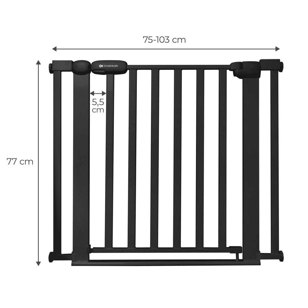 Puerta de Seguridad Lock & Go Black Kinderkraft
