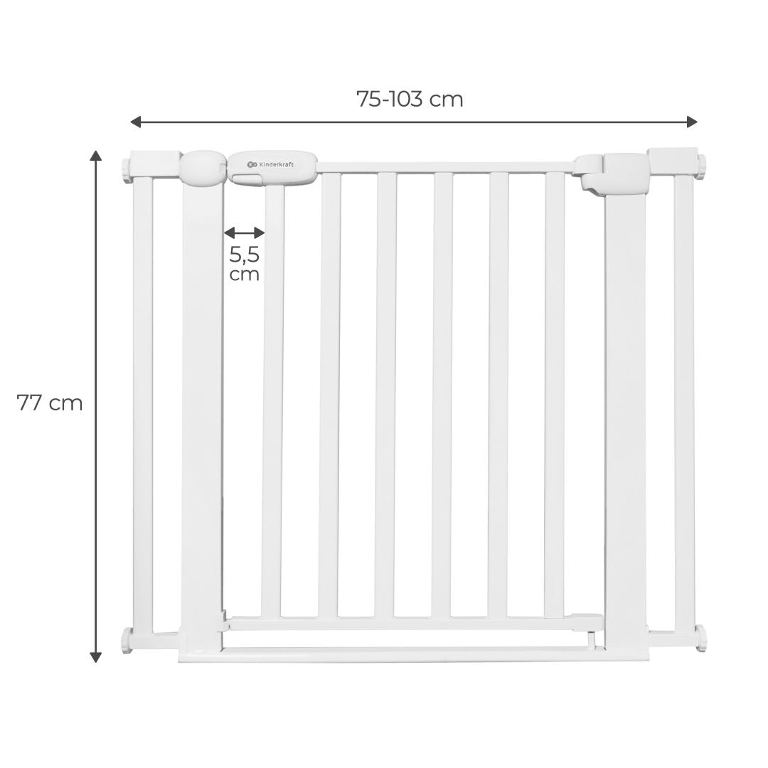 Puerta de Seguridad Lock & Go White Kinderkraft