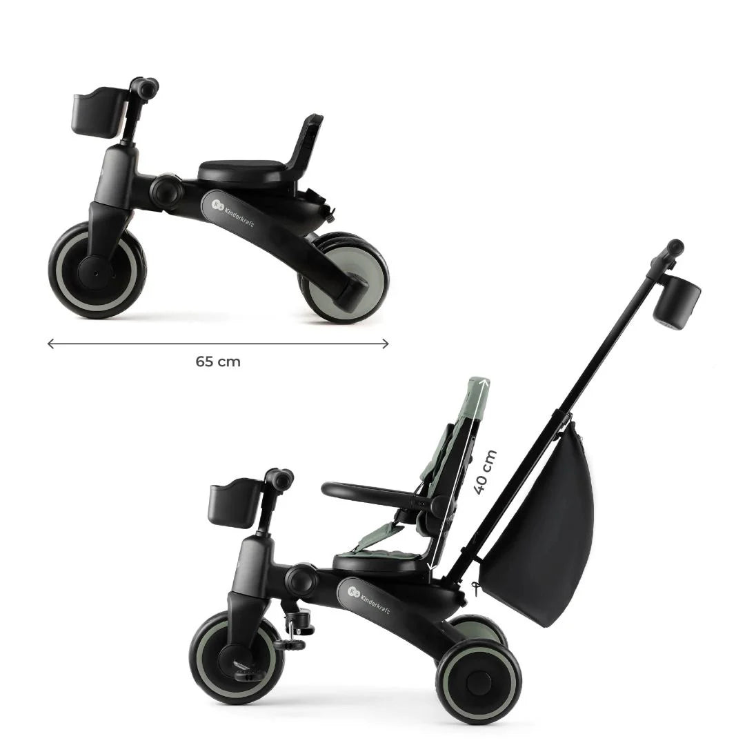 Triciclo Multifuncional JAZZ 6 en 1 Green KinderKraft