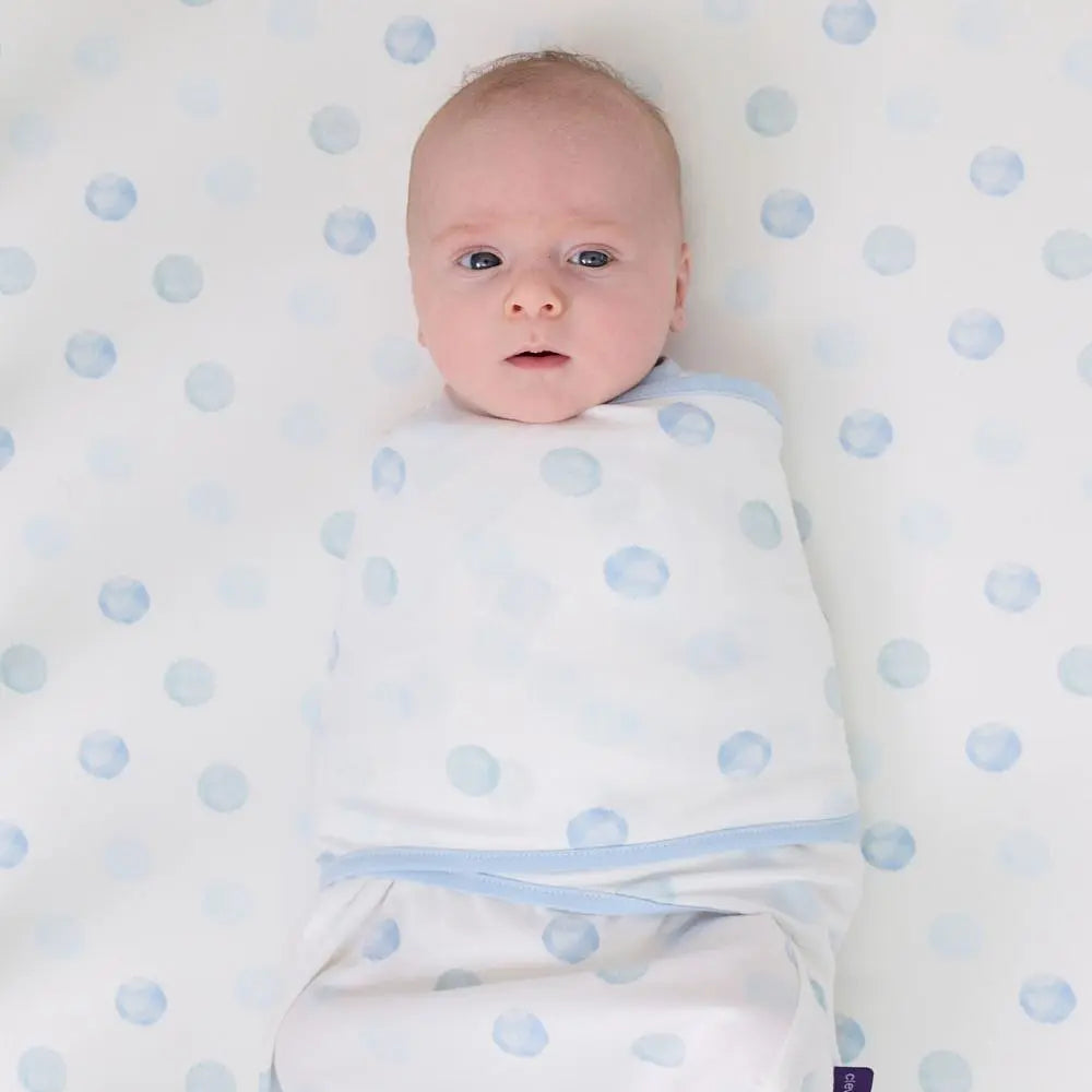 Manta de Arrullo Swaddle Azul Clevamama