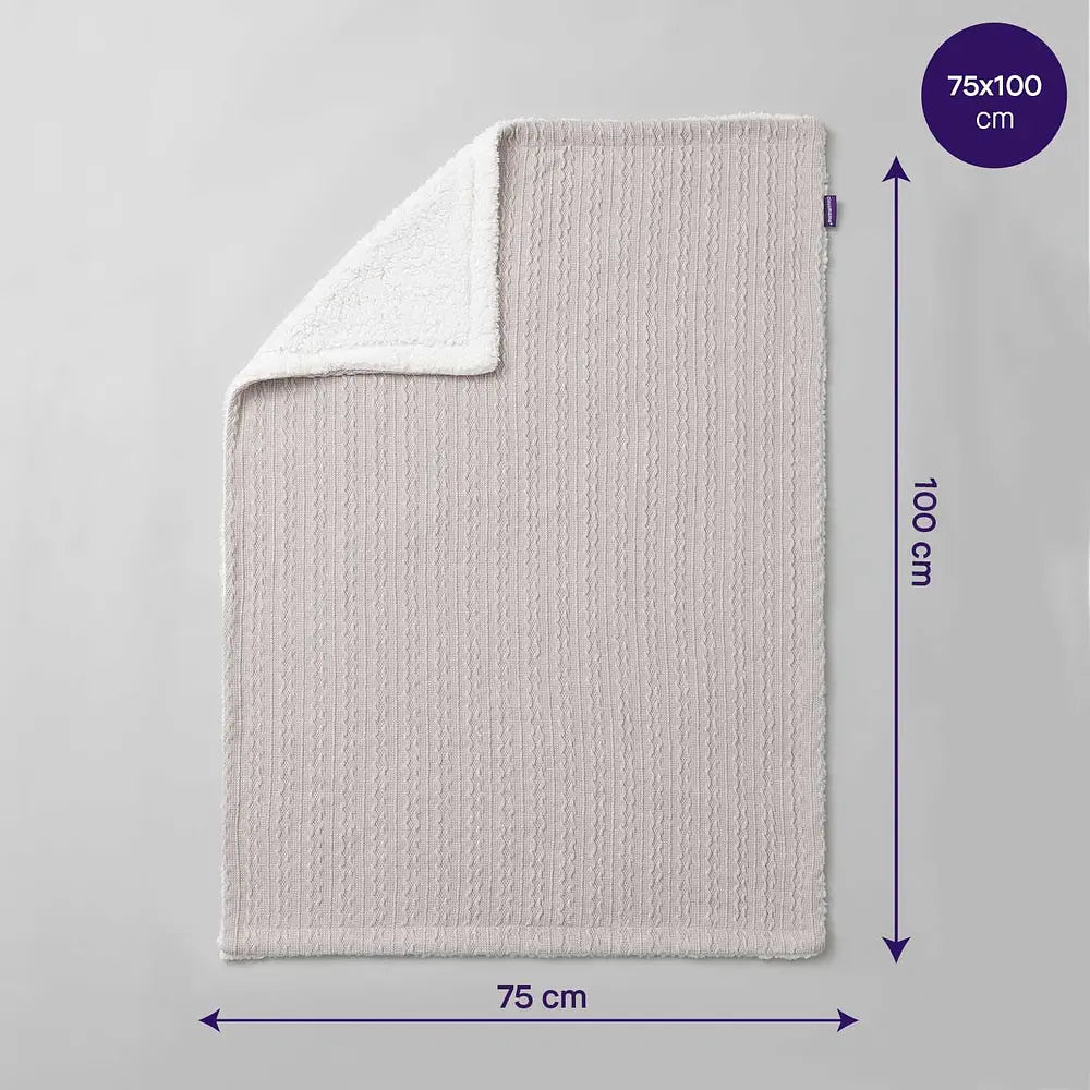 Manta Sherpa Gris Clevamama