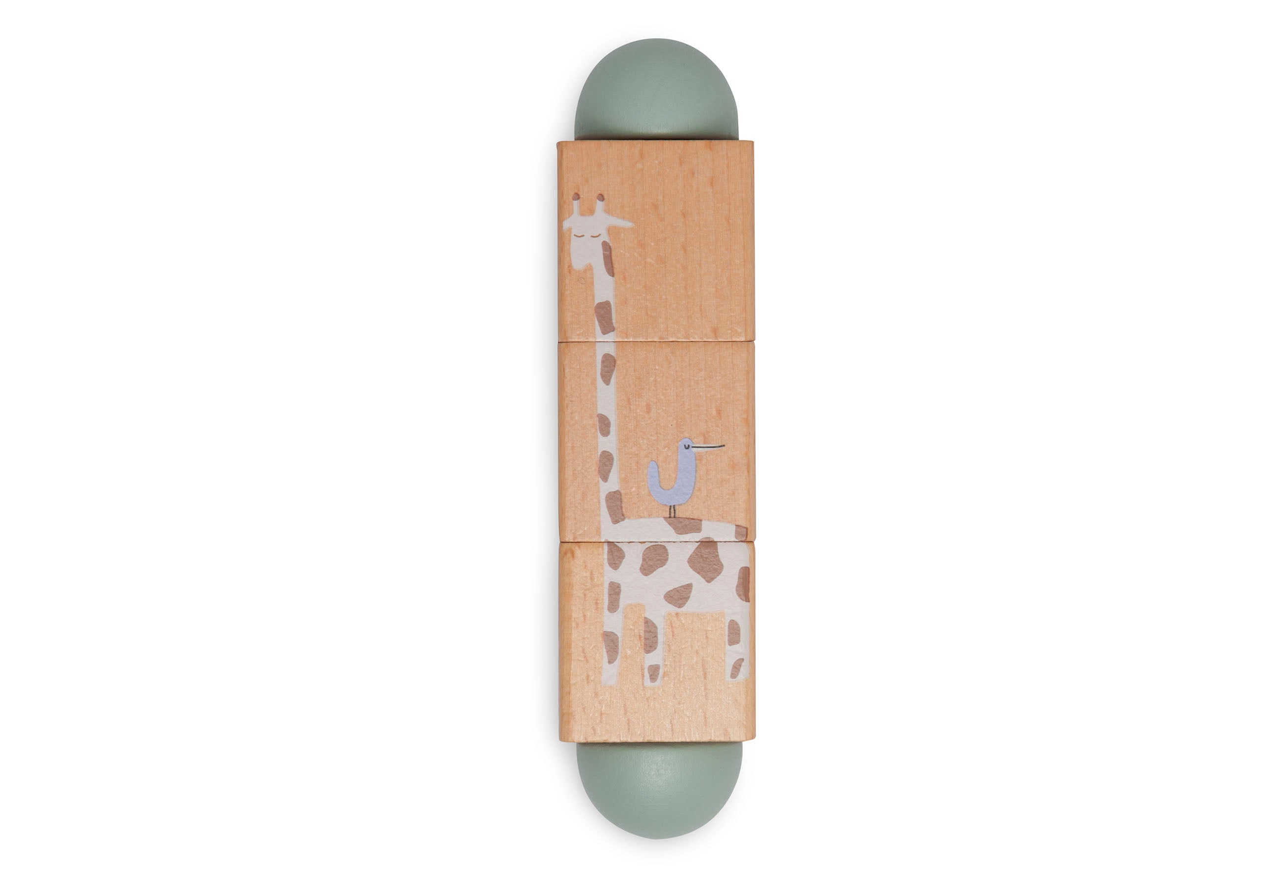 Cubos de madera giratorios Jungle Jambo Jollein