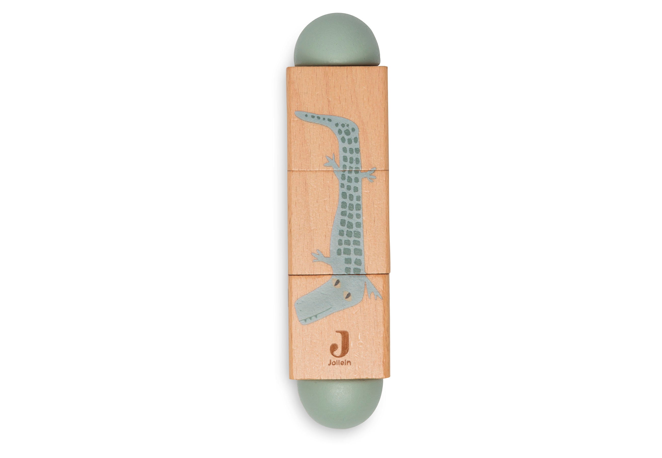 Cubos de madera giratorios Jungle Jambo Jollein