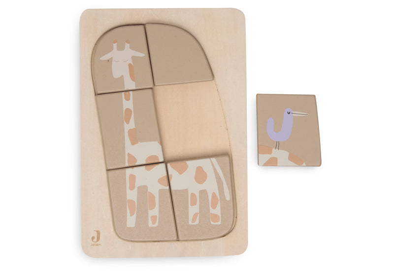 Puzzle de Madera Jungle Jambo Giraffe Jollein