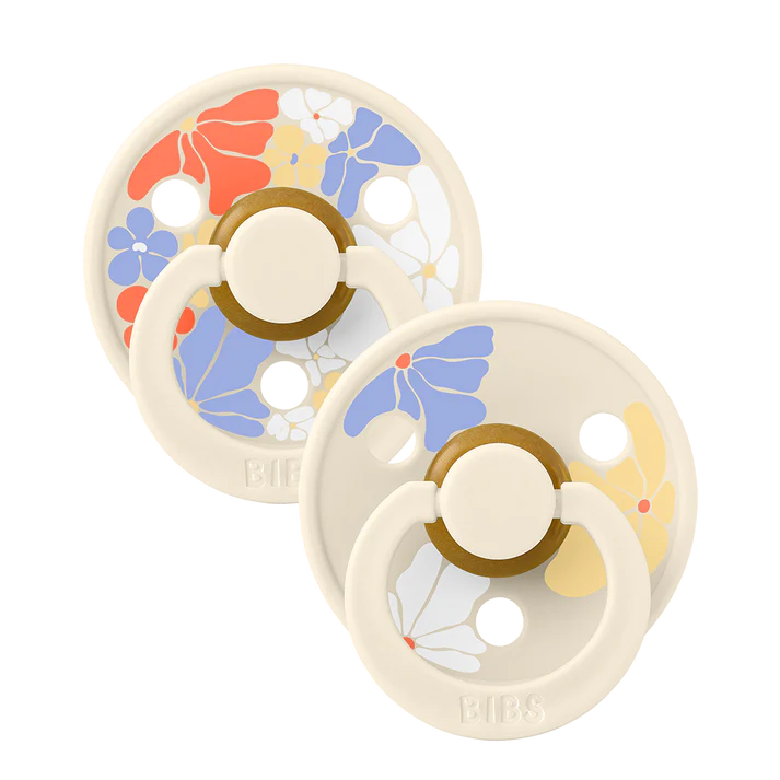 Chupete Bibs Colour STUDIO Redondo X2 | 0-6 Meses | Morning Bloom