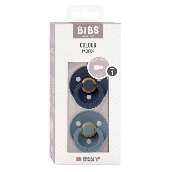 Chupete Bibs Colour x2 | 0-6 Meses | Deep Space & Petrol