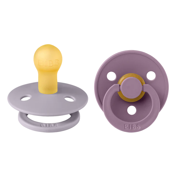 Chupete Bibs Colour x2 | 0-6 Meses | Fossil Grey & Mauve