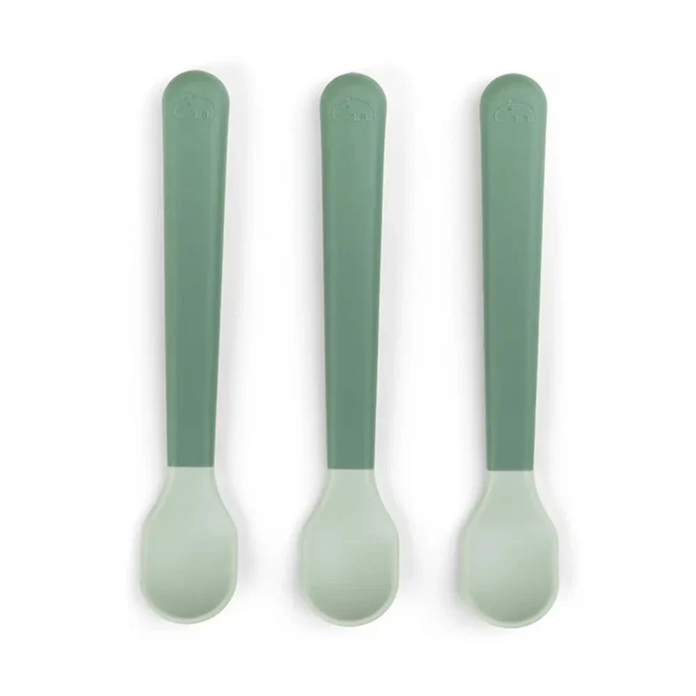 Set de 3 cucharas para bebés Verde Done By Deer