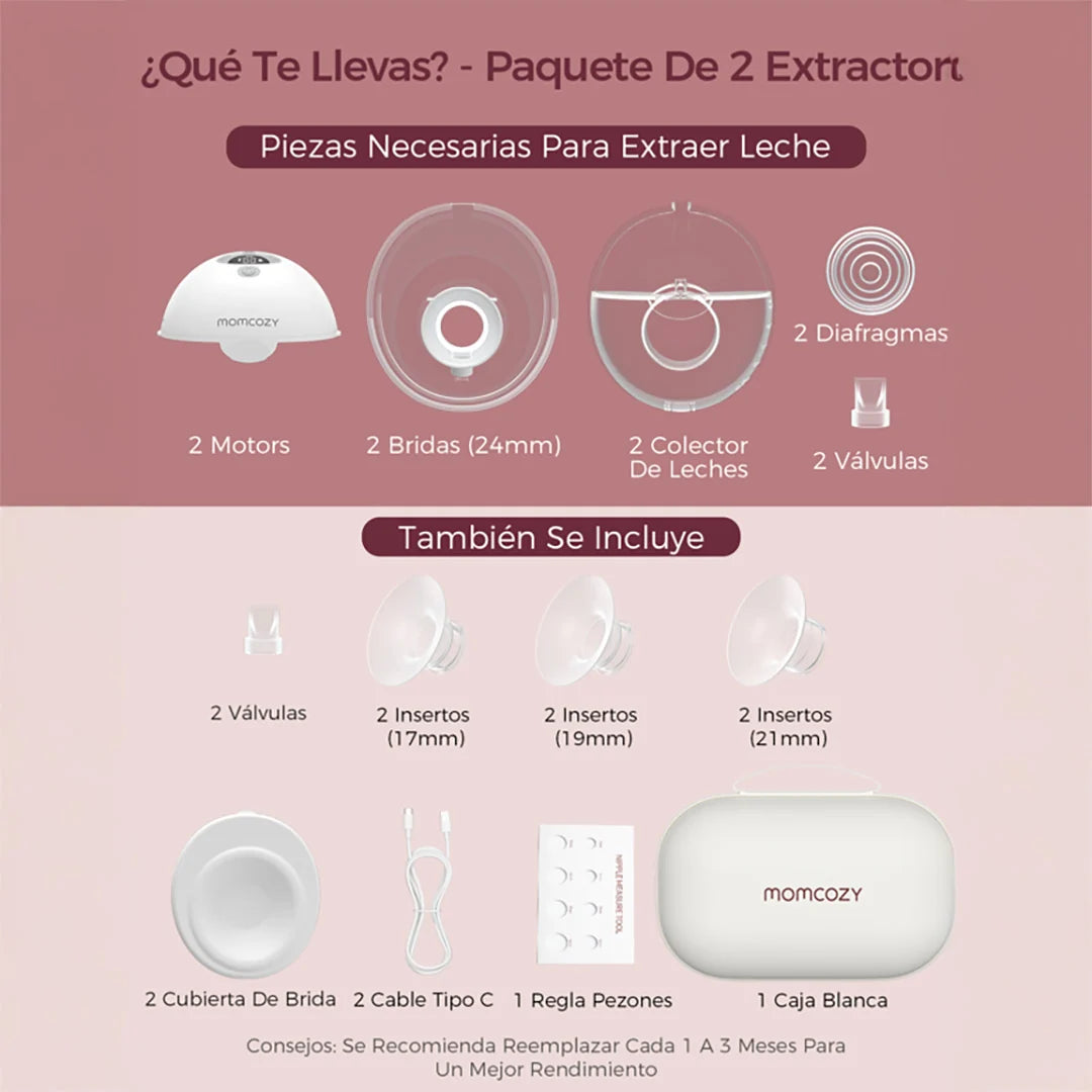 Extractor de Leche Materna M5 Smart DOBLE Momcozy