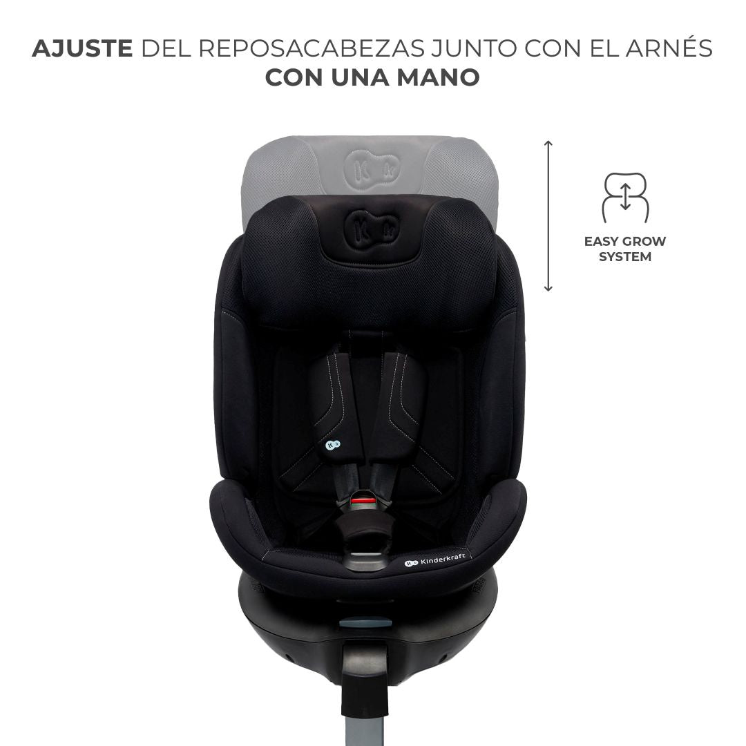Silla de auto convertible todo en 1 XRIDER 2 i-Size Black Kinderkraft