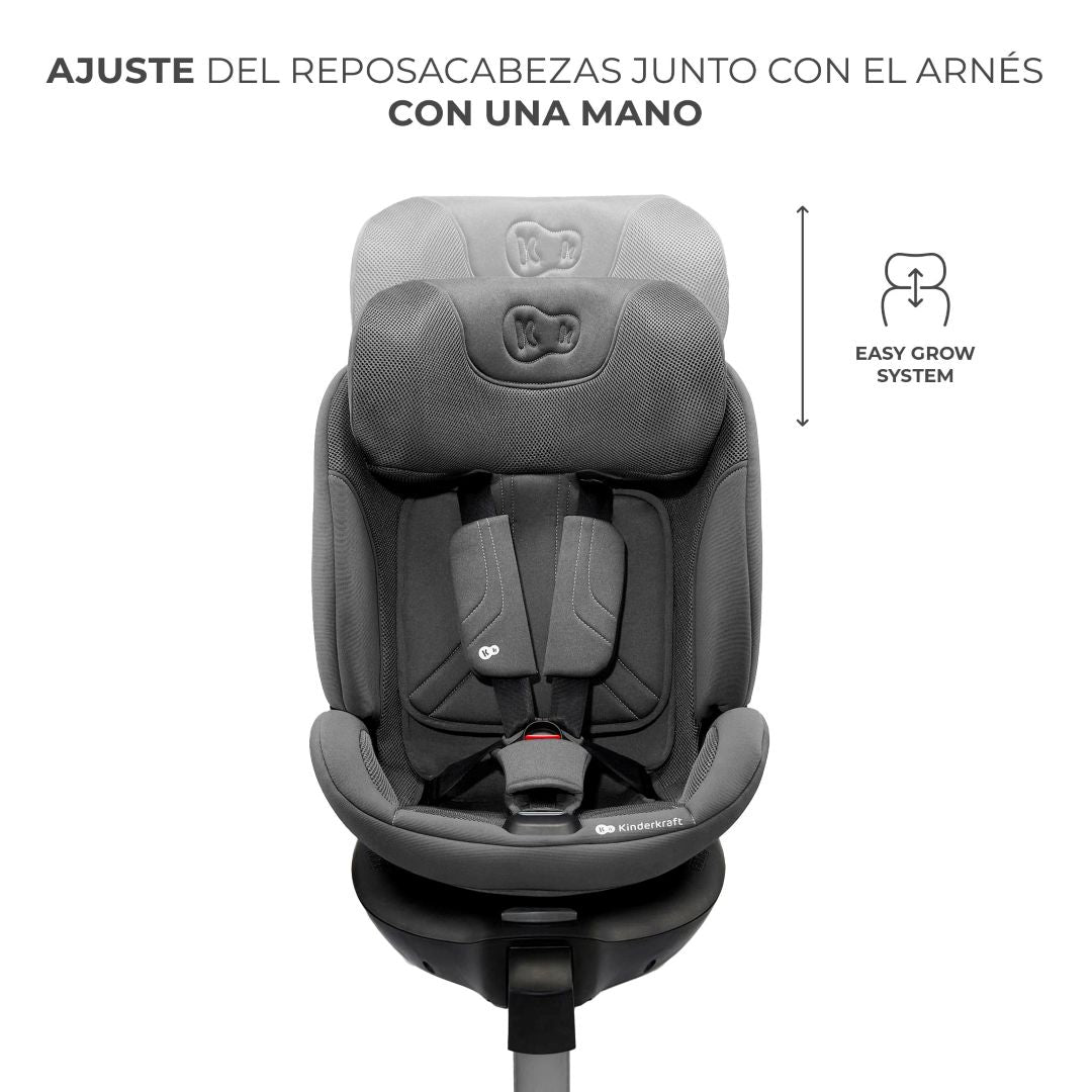 Silla de auto convertible todo en 1 XRIDER 2 i-Size Grey Kinderkraft