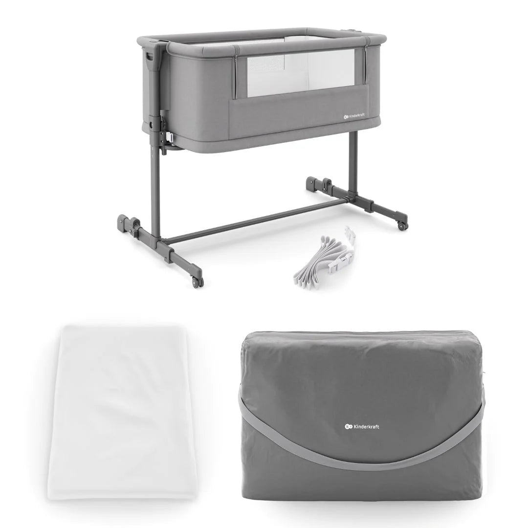 Cuna colecho 3 en 1 NESTE GROW 2 Dark grey KinderKraft