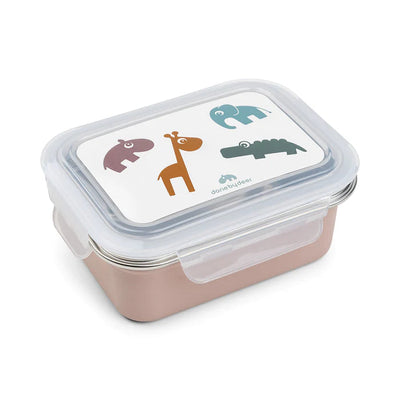Caja Acero Inoxidable para almuerzo Deer Friends rosa Done By Deer