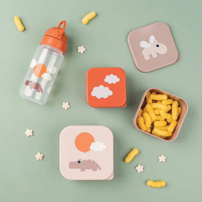 Set de 3 cajas para snack Nube Beige Rosa Done By Deer