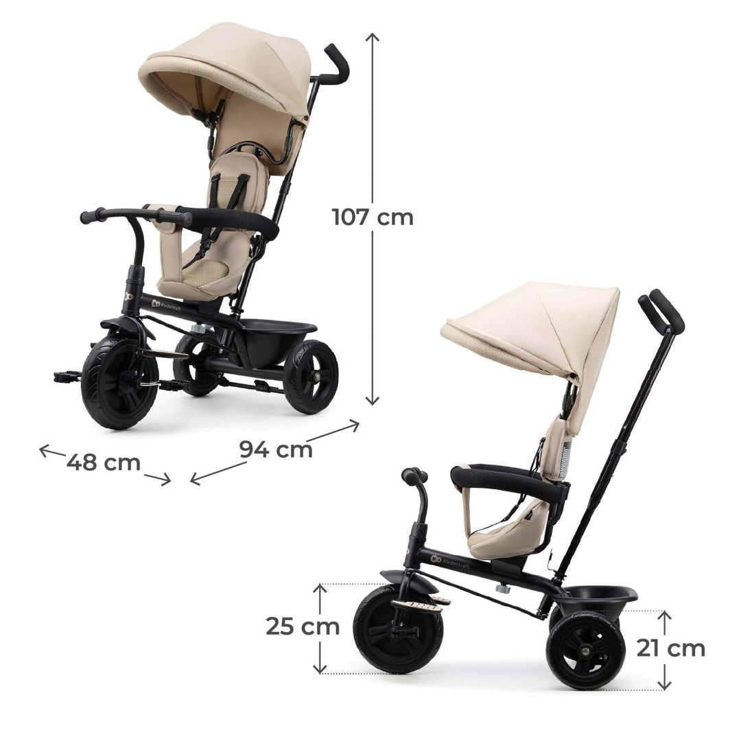 Triciclo 5 en 1 Freeway Beige KinderKraft