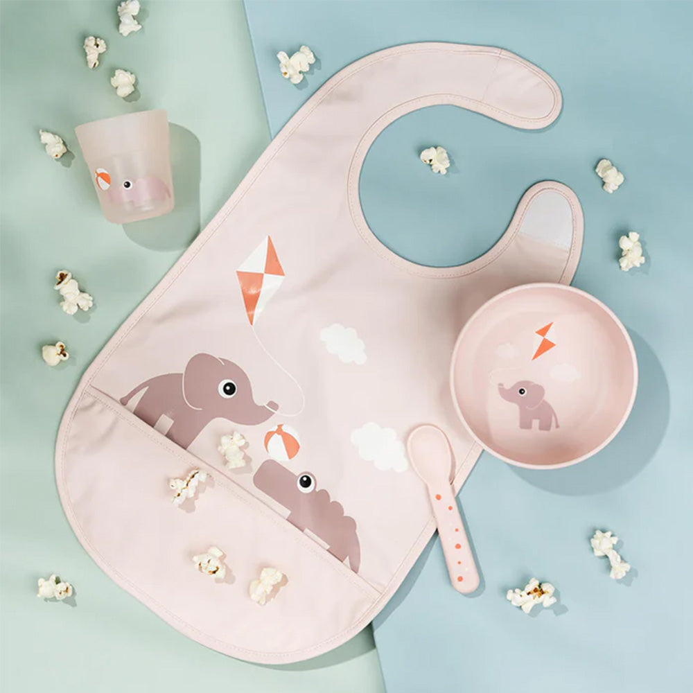 Babero con Velcro Playground Rosa Done By Deer